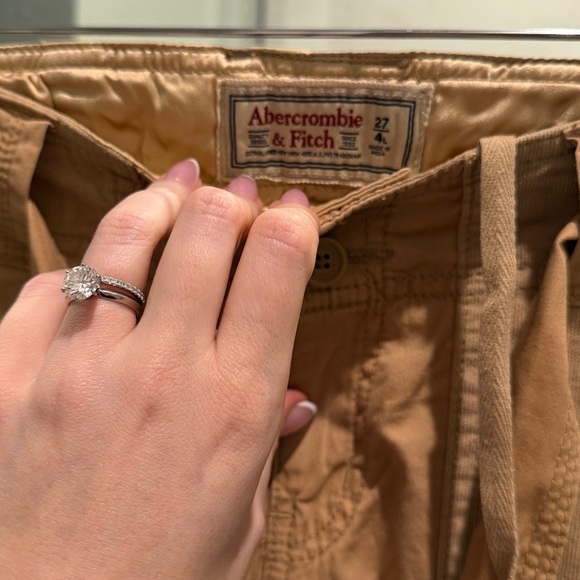 Abercrombie & Fitch Reissued 2000s Utility Cargo Pants 27L - Khaki - Picture 4 of 5